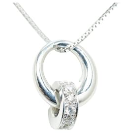 Céline-18k Gold Venetian Chain Daimond Ring Pendant Necklace-Other
