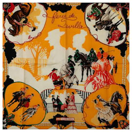Hermès-Hermes Carré Feria de Sevilla Silk Scarf Canvas Scarf in Excellent condition-Other