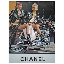 Chanel-Calças de couro raras da Chanel-Preto