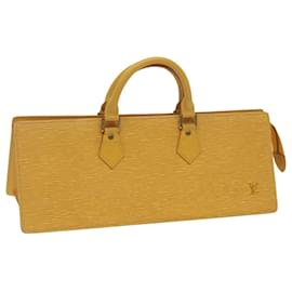 Louis Vuitton-LOUIS VUITTON Epi Sac Triangle Hand Bag Yellow M52099 LV Auth ep3591-Yellow