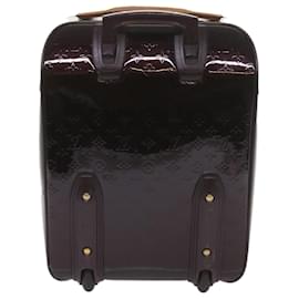 Louis Vuitton-LOUIS VUITTON Monogram Vernis Pegas 45 Suitcase Amarante M91277 LV Auth 66966-Other