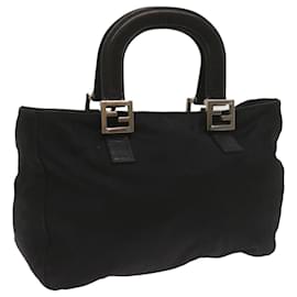 Fendi-FENDI Hand Bag Nylon Black 2321 26329 009 Auth ep3578-Black