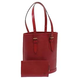 Louis Vuitton-LOUIS VUITTON Epi Bucket PM Shoulder Bag Red M5899E LV Auth 68456A-Red
