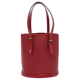 Louis Vuitton-LOUIS VUITTON Epi Bucket PM Shoulder Bag Red M5899E LV Auth 68456A-Red