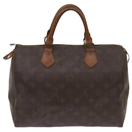 Louis Vuitton-Louis Vuitton Monogram Speedy 30 Hand Bag M41526 LV Auth 67949-Monogram