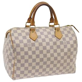Louis Vuitton-Louis Vuitton Damier Azur Speedy 30 Hand Bag N41533 Auth LV 67834-Autre