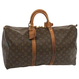 Louis Vuitton-Louis Vuitton-Monogramm Keepall 50 Boston Bag M.41426 LV Auth 54886-Monogramm
