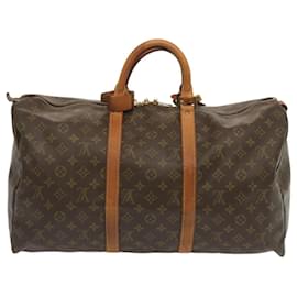 Louis Vuitton-Louis Vuitton-Monogramm Keepall 50 Boston Bag M.41426 LV Auth 54886-Monogramm