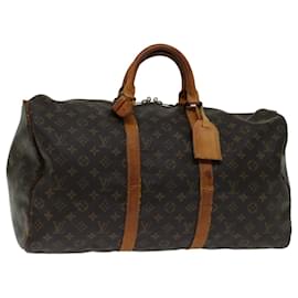 Louis Vuitton-Louis Vuitton-Monogramm Keepall 50 Boston Bag M.41426 LV Auth 52389-Monogramm