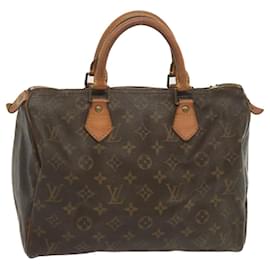 Louis Vuitton-Louis Vuitton Monogram Speedy 30 Hand Bag M41526 LV Auth 68462-Monogram