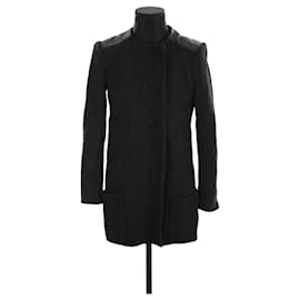 Maje-Wool coat-Black
