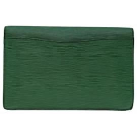 Louis Vuitton-LOUIS VUITTON Epi Montaigne 27 Clutch Bag Green M52654 LV Auth 67719-Green