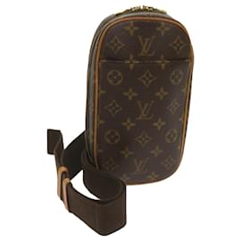 Louis Vuitton-LOUIS VUITTON Monogramm Pochette Gange Umhängetasche M.51870 LV Auth 59600-Monogramm