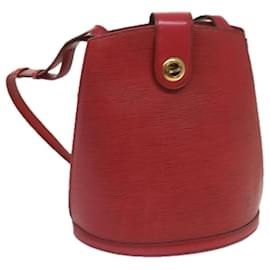 Louis Vuitton-LOUIS VUITTON Epi Cluny Shoulder Bag Red M52257 LV Auth 68447-Red