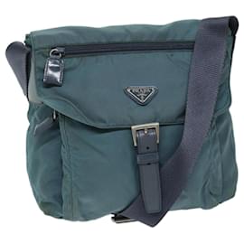 Prada-PRADA Shoulder Bag Nylon Blue Auth yk11014-Blue