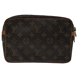 Louis Vuitton-Louis Vuitton Monogram Compiegne 23 Clutch Bag M51847 LV Auth yk10999-Monogram