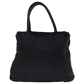 Prada-PRADA Hand Bag Nylon Black Auth fm3210-Black