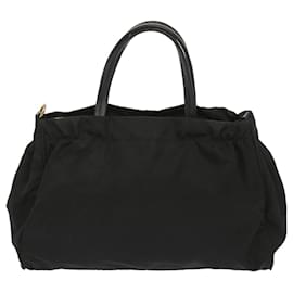 Prada-PRADA Hand Bag Nylon Black Auth 67981-Black