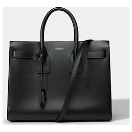 Yves Saint Laurent-YVES SAINT LAURENT Tasche aus schwarzem Leder - 101768-Schwarz