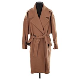 The Kooples Abrigo de lana Camello
