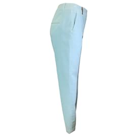 Autre Marque-Pantaloni Peserico Easy in velluto a coste azzurro-Blu