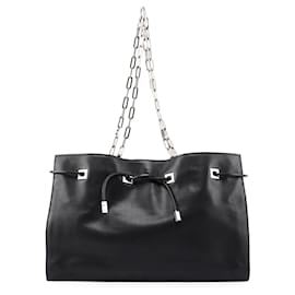 Gucci-GUCCI Totes Leather Black jackie-Black