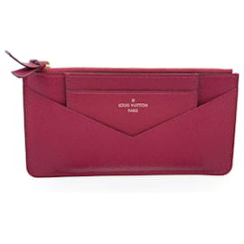 Louis Vuitton-Acessórios para carteira Jeanne Bolsa com zíper e porta-cartões-Vermelho