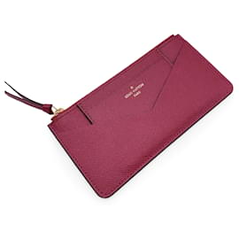 Louis Vuitton-Accesorios para billetera Jeanne Estuche con cremallera y tarjetero-Roja