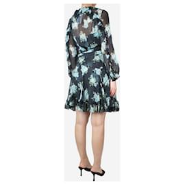 Zimmermann-Multi floral-printed silk-blend wrap dress - size UK 10-Multiple colors
