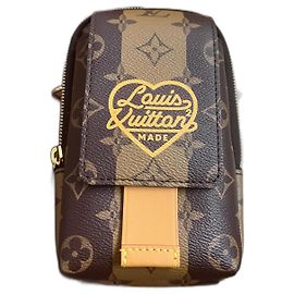 Louis Vuitton Virgil Abloh x NIGO Double Phone Brown