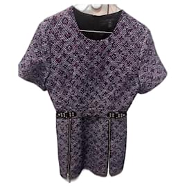 Louis Vuitton-Louis Vuitton monogram dress-Dark purple