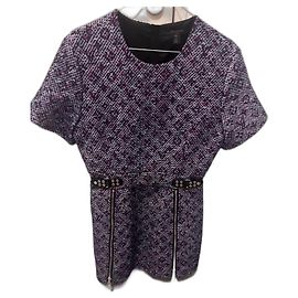 Kleid Louis Vuitton Monogramm Dunkelviolett