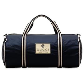 Gucci-Gucci Blue Sports Line Duffle Bag-Blue,Navy blue