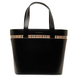 Burberry-Burberry Black Leather Handbag-Black
