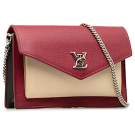 Louis Vuitton-Louis Vuitton Red MyLockMe Chain Pochette-Red