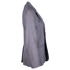 Maison Martin Margiela-Maison Martin Margiela Single-Breasted Blazer in Grey Cotton-Brown