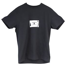 Camiseta com logotipo estampado Givenchy em jersey de algodão preto Preto