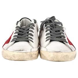 Golden Goose-Golden Goose Superstar Low-Top Sneakers in White Leather-White