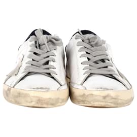 Golden Goose-Golden Goose Superstar Low-Top Sneakers in White Leather-White