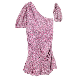 Isabel Marant Etoile-Mini abito stampato Isabel Marant Etoile in cotone rosa-Rosa