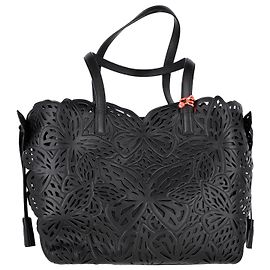 Sophia Webster Sac Cabas Liara Lasercut-Butterfly en Cuir Noir Noir