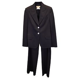Conjunto de blazer e calça Michael Kors em algodão preto Preto