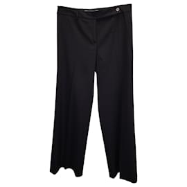 Michael Kors-Michael Kors Blazer and Pants Suit Set in Black Cotton Wool-Black
