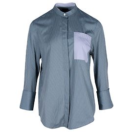 Camisa Joseph Callen de rayas diplomáticas de algodón verde Verde