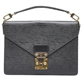 Louis Vuitton-Louis Vuitton Epi Bifas Leather Handbag M52322 in Very Good Condition-Black