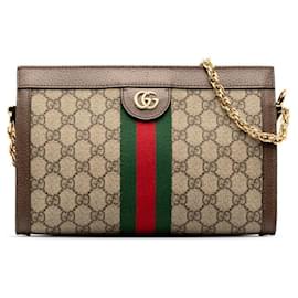 Gucci-Gucci GG Supreme Ophidia Chain Shoulder Bag Canvas Shoulder Bag 503877 in Excellent condition-Other