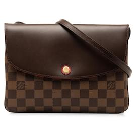 Louis Vuitton-Louis Vuitton Damier Ebene Twice Canvas Crossbody Bag N48259 in Excellent condition-Other