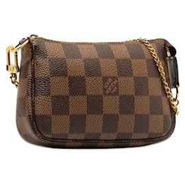 Louis Vuitton-Damier Ebene Mini Pochette Accessories N58009-Other
