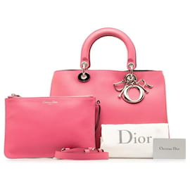 Dior-Medium Leather Diorissimo Tote Bag-Other