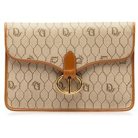 Dior-Honeycomb Canvas Clutch Bag-Other